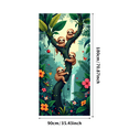 thumbnail image 4 of LUUFILx Sloth Jungle Backdrop Kids Party Decor Banner Photo Booth Background Tropical Celebration Decoration Indoor Outdoor Event Supplies, 4 of 8
