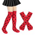 thumbnail image 5 of Slccxzc Ladybird Dots Pattern Fingerless Gloves and Thigh High Socks Set, 5 of 7