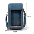 thumbnail image 2 of Bolso Bandolera Pequeño para Teléfono Celular para Mujer - Bolso Bandolera Ligero de Cuero PU para Mujer Mini Monedero para Teléfono,Azul, 2 of 5
