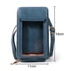 thumbnail image 2 of Bolso Bandolera Pequeño para Teléfono Celular para Mujer - Bolso Bandolera Ligero de Cuero PU para Mujer Mini Monedero para Teléfono,Azul, 2 of 5