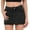 Black, variant on Womens Denim Mini Skirt Stretchy Mid Waist Casual Trendy Y2k Jean Skirts with Pockets Black L