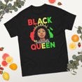 thumbnail image 2 of Black Queen Juneteenth Black History Month African American Graphic classic tee (Black, S), 2 of 4
