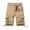 Khaki, variant on Lenago Solid Cargo Shorts for Men Functional Pockets Elastic Waist Mens Cargo Short Pants Comfortable Summer Shorts Golf Workout Office Wear Simple Basic Essentials