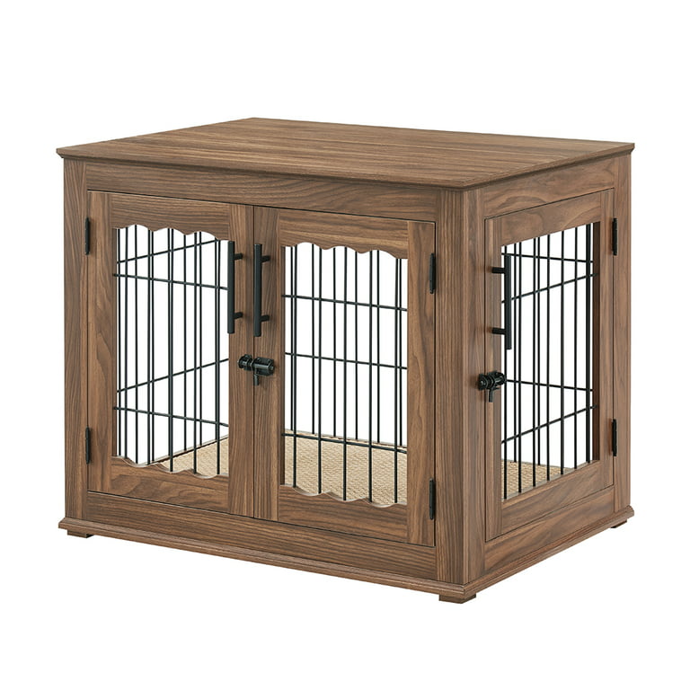 XXL Pet Crate Dog Bed Kennel Cage End Table Wood Oversized