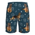 thumbnail image 6 of Naloa German Shepherd Dog Men's Beach Shorts, Surfing shorts, Swim trunks, Quick Dry Swim Trunks for Surfing Beach Fun - Small, 6 of 9