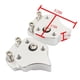 thumbnail image 2 of 2pcs manillar Riser, motocicleta manillar abrazadera Riser manillar montaje Riser para 1300 1300 2006-2019 2018 2017 2016 2015 Zulema Abrazadera de manillar de motocicleta, 2 of 8