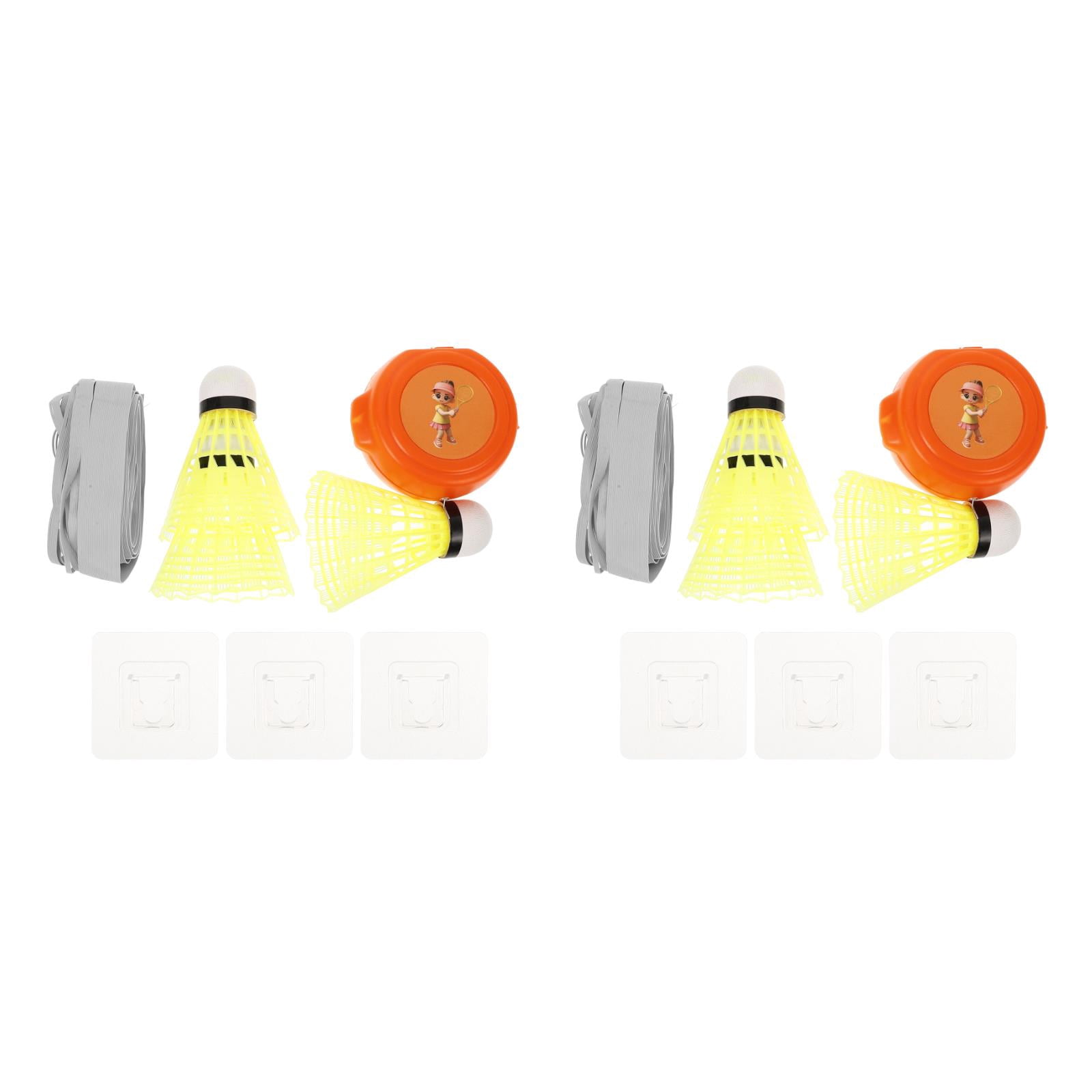 FRCOLOR 2 Sets Badminton Trainer Rebound Swing Trainer Badminton Training Tool for Single Player Practice and Skill Improvement