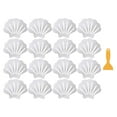 thumbnail image 1 of Bathtub Anti-Slip Stickers 1 Set Shell Shape Rubber Transparent 9X7X0.1In for Safety, 1 of 9
