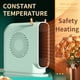 thumbnail image 4 of Cateissary Calentador pequeño con termostato Calefacción segura y silenciosa Calentador eléctrico de bajo consumo Calefacción portátil Electrodomésticos blanco, 4 of 6