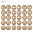 thumbnail image 4 of Buttons,14-15mm 100pcs/bag 4-Holes Round Wooden Button Luxury Finish, 4 of 9