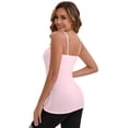 thumbnail image 2 of DARING DIVA Women's Modal Adjustable Straps Cami Tank Top 3-Pack S Gray, Black, Pink, 2 of 5