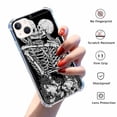 thumbnail image 2 of Skeleton Lovers Case for iPhone 13,Aesthetic Art Design Pattern Soft TPU Bumper Case Cover, 2 of 5