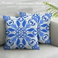 thumbnail image 3 of COMIO   Blue and White Porcelain Pillowcase Sofa Cushion Cover Blue and White Porcelain Cushion Covers Sofa Pillowcase Outdoor Throw Pillows Pillow Case Short Plush Fabric at Home, 3 of 5