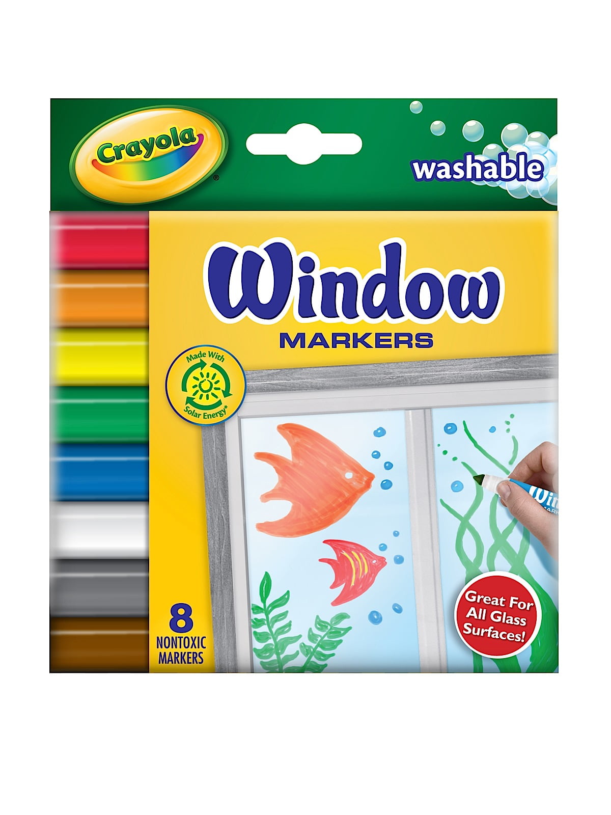 Washable Window Markers Set Of 8 (Pack Of 4) 