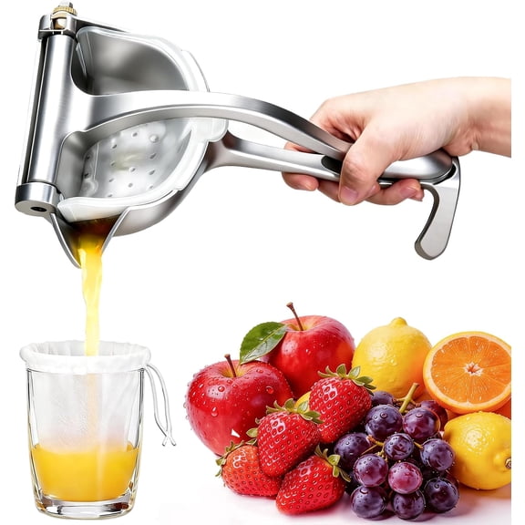 VALUNE 2026 New Upgraded Fruit Juice Squeezer, Manual Lemon Squeezer, Non-Slip Ergonomic Grip, Efficient Extraction of Citrus and Other Fruits, Easy to Use & Clean