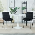 thumbnail image 2 of Dining Chair 2PCS(BLACK),Modern style,New technology,Suitable for restaurants, cafes, taverns, offices, living rooms, reception rooms.Simple structure, easy installation. 62822, 2 of 9