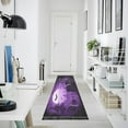 thumbnail image 3 of WOBOGO Purple Full Moon Bedside long rug delicate and soft modern indoor area decor non slip carpet for bed room corridor entrance balcony, 3 of 8