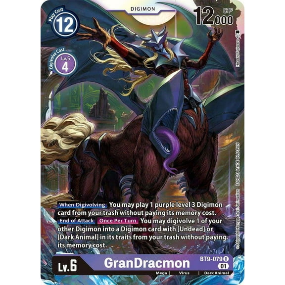 Digimon X-Record Rare GranDracmon BT9-079