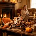 thumbnail image 3 of Ailezt Halloween Decor Halloween Flat Wooden Ornament Reading Tabletop Book‑Loving Figurine With Stand For Shelf Mantel Party Decoration, 3 of 4