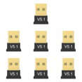 thumbnail image 2 of Adaptador compatible con Bluetooth, receptor transmisor inalámbrico USB 5,1 para ordenador portátil, 7 Uds., 2 of 2