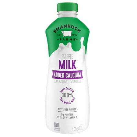 Shamrock Farms Added Calcium Milk, 32oz