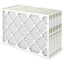Mann Hummel 16x20x1 MERV 8 Pleated HVAC AC Furnace Air Filters. Box of 8. (Exact Size: 15.5 x 19.5 x 0.75 Inches)