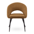 thumbnail image 3 of Bouclair Mustard Fabric and Metal Dining Chair, 3 of 6