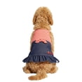 thumbnail image 5 of Oodles Red Tie Waist Denim Skirt Spring Dog Dress, Large, 5 of 11