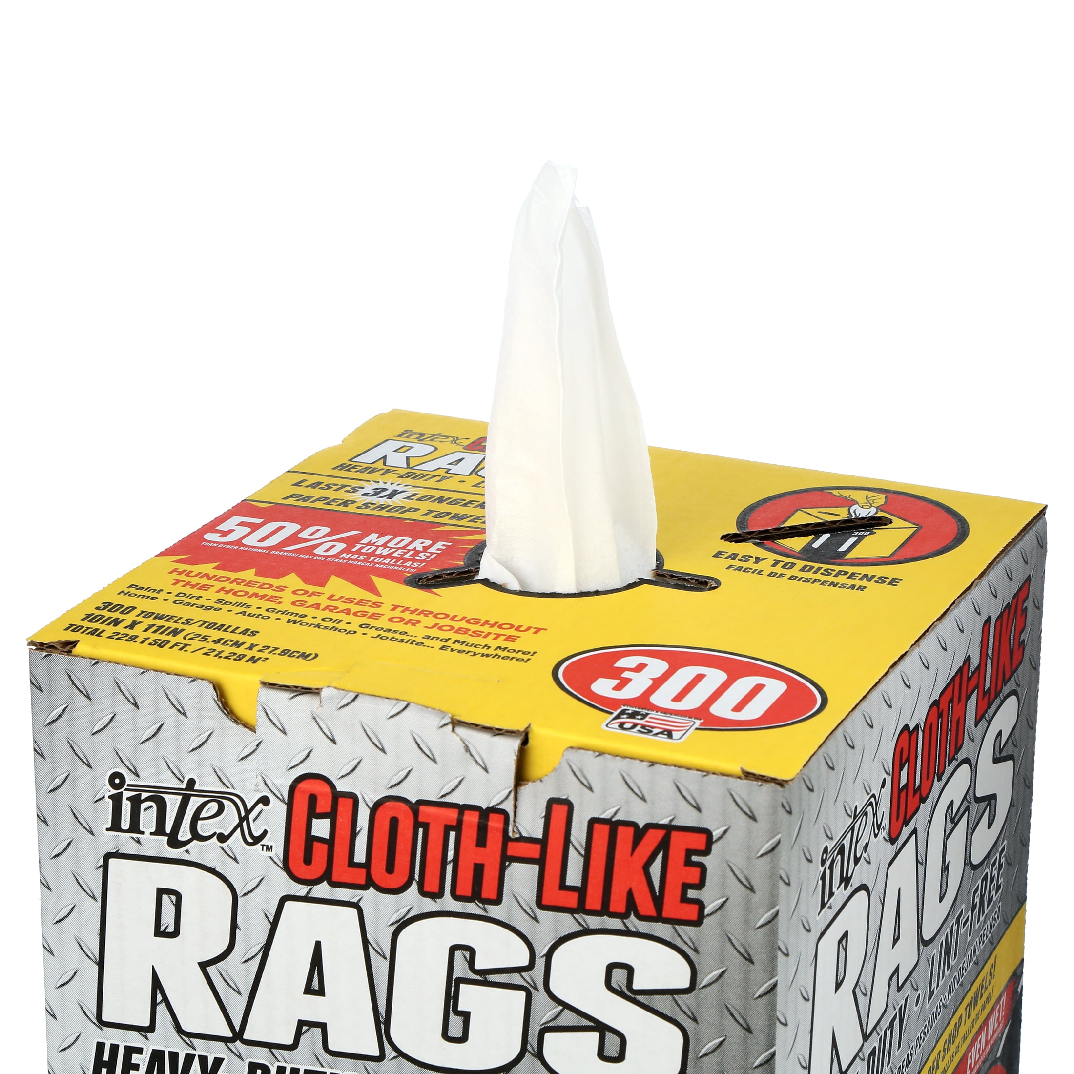 Intex Nw-00454-75 Cloth-Like Wiping Rags, Fiber Blend