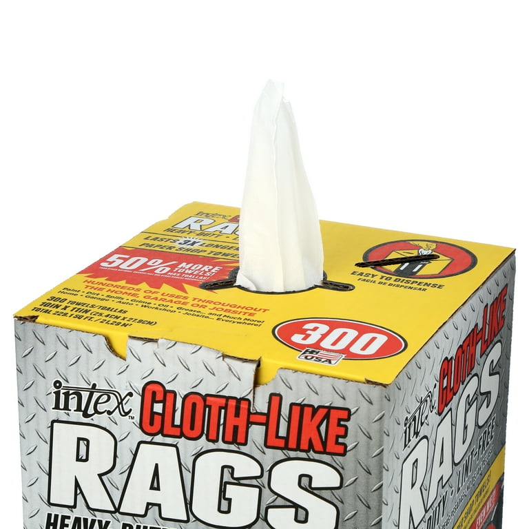Intex Nw-00454-75 Cloth-Like Wiping Rags, Fiber Blend - Walmart.com