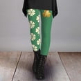 thumbnail image 5 of Shadoumai St Patricks Day Leggings for Women, Plus Size Leggings, Shamrock St Patricks Day Yoga Green Pants Bottoms Womens Blue, 5 of 6