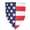 C006- Style F, variant on Small Dog Bandana, Washable Polyester Pet Neckerchief, Patriotic Fourth of July Cat Accessory, 1 Pc Holiday Decor