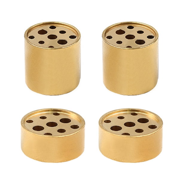 4 soportes de incienso de cobre con múltiples orificios, bases para varillas de incienso de 9 orificios, decoración delicada.
