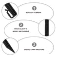 thumbnail image 4 of Plastic Garden Staples Ground Staking Accessory 20Pcs 9.6X0.8In Black, 4 of 7
