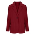 thumbnail image 4 of Women's Open Front Blazer Long Sleeve Lightweight Suit Jacket Business Office Work Professional Casual Outfits, 4 of 6