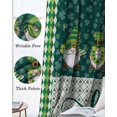 thumbnail image 3 of St. Patrick's Day Blackout Curtains for Bedroom Living Room Darkening Curtains 63 Inches Long Spring Green Lucky Shamrock Gnomes Plaid Window Curtain 2 Panels Set Window Treatment Drapes 52"x63", 3 of 9