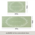 thumbnail image 2 of MARTHA STEWART Bloomfield Home Sweet Home Leaf Frame Kitchen Mat, Comfort Standing Mat, Non-Slip Backing, Water & Stain Resistant, Green, 18"x30", 2 of 4