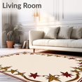 thumbnail image 2 of ODIKA 2'x3' Machine Washable Non-Slip Area Rug, Vintage Festive of Non Slip Holiday Floor High Traffic Rug, Beige, 622396, 2 of 7