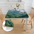 thumbnail image 2 of WYYP Mountain Range Trees Clouds Square Tablecloth Waterproof 100% Polyester Fiber 36*36, 2 of 8