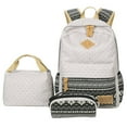 thumbnail image 2 of OUSITAID 3Pc Femmes Femme Toile Ordinateur Portable Rayé Sac à Main Sac à Main Sac à Main Sac à Main, 2 of 6