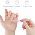 thumbnail image 4 of Glass Cuticle Pusher Set Cuticle Remover Glass Nail File Dual Ended Manicure Pedicure Tools for Nails and Cuticles CareBlue + Pink + Purple, 4 of 6