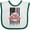White and Green, variant on Inktastic Proud Firefighter Granddaughter Girls Baby Bib