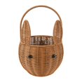 thumbnail image 1 of Cesta de almacenamiento portátil, cesta tejida con forma de animal y asa, cesta organizadora L, 1 of 9