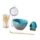 thumbnail image 4 of 5pcs Matcha set Japones Japanese Matcha Kit Utensils Gift, Bowl tradicional, hecho a mano, con con soporte para batir Azul, 4 of 9