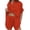 z12-Orange, variant on ibiyuan Women Summer Cotton Linen Short Sets 2 Piece Shorts Top Lounge Beach Vacation Two Piece Outfits Tracksuits
