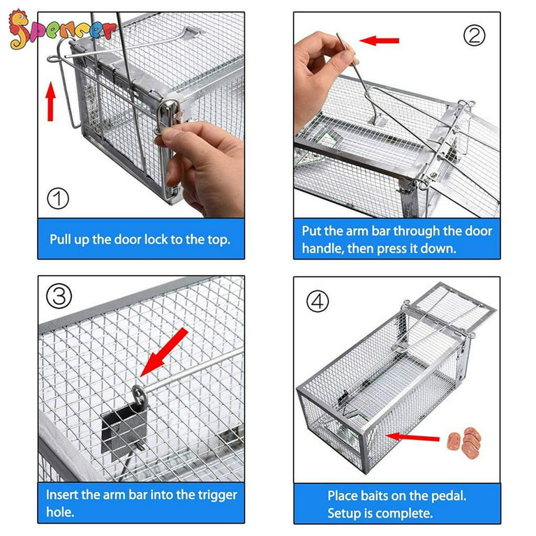 YouLoveIt Rat Cage Traps Live Mouse Rat Traps Catch and Release for Indoor  Outdoor, Small Animals Traps, Mouse Traps Catch and Release Mice