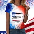 thumbnail image 2 of Leey-World 250 Year Anniversary America Women Tee Shirts Women's July 4th American Flag T Shirts(Watermelon Red,XL), 2 of 7