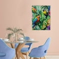 thumbnail image 2 of ZFLMY Birds Jungle Flowers Art Modern Canvas Prints Wall Decor 12x16in, 2 of 5
