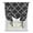 Black, variant on Brown Moroccan Tie Up Curtains for Window, Thermal Insulated Balloon Shade Adjustable Rod Pocket Curtains Valance Panels for Kitchen Bathroom Cafe 42 x 45 Morocco Abstract Quatrefoil Geometric