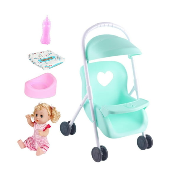 Doll Stroller Coche De Juguete Para MuÃ±eca Juguete Carro Grande